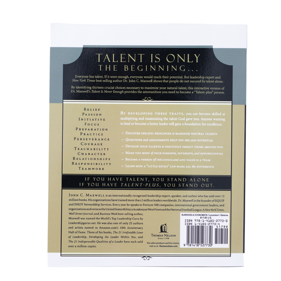 Talent is Never Enough Workbook