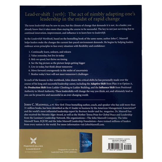 Developing the Leader Within You Workbook