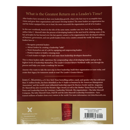 Developing the Leader Within You Workbook