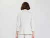 Recycled Shirred Sleeve Blazer- Oyster