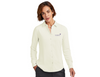 Brooks Brothers Women’s Full-Button Satin Blouse (Off White)